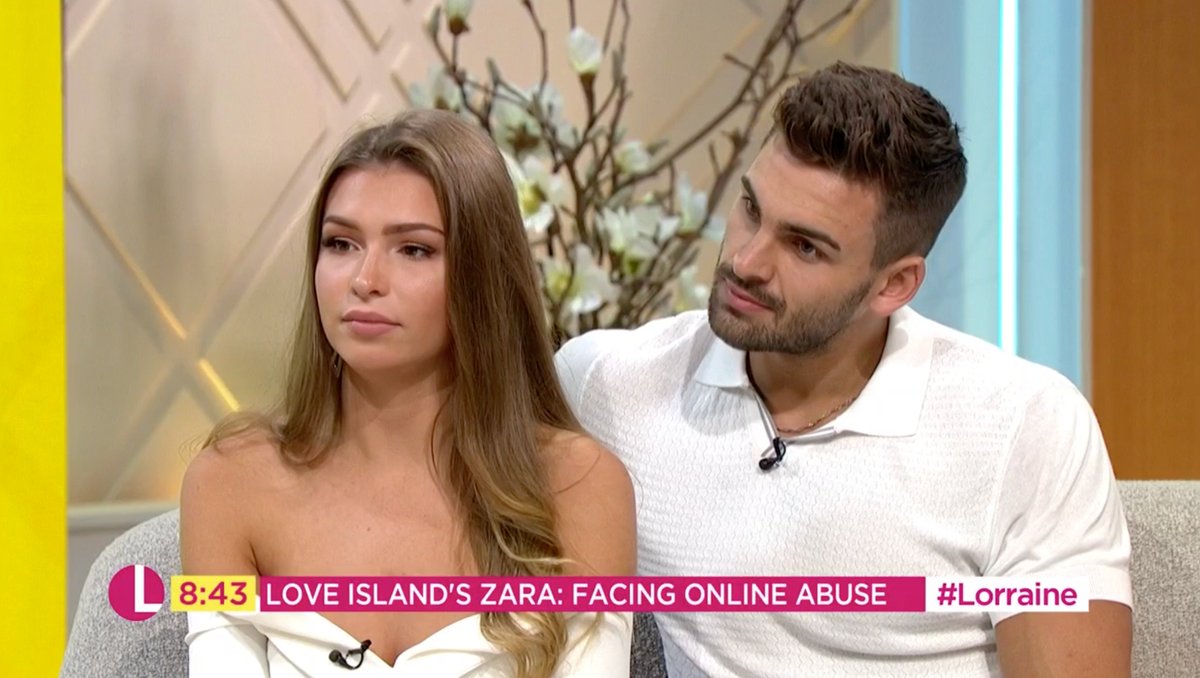 Love Island S Adam And Zara Make An Appeal To Online Trolls