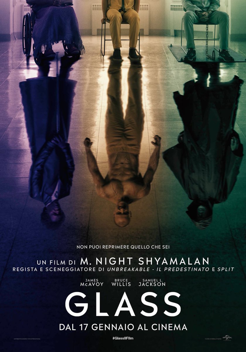 radioeco169's tweet photo. Dopo quello internazionale, ecco a voi il poster italiano di #GlassIlFilm. Quanta è alta la vostra aspettativa?
#Glass arriverà sui nostri schermi il 17/01/2019 https://t.co/uUrlq5CKCJ