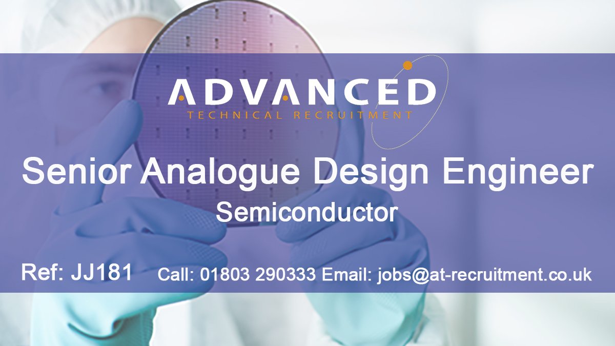 ATR_Recruitment's tweet image. Job Vacancy : Senior Analogue Design Engineer : bit.ly/2Kl7xEB

#CMOS #Analogue #ImagingSensor #IC #Semiconductor #Imaging