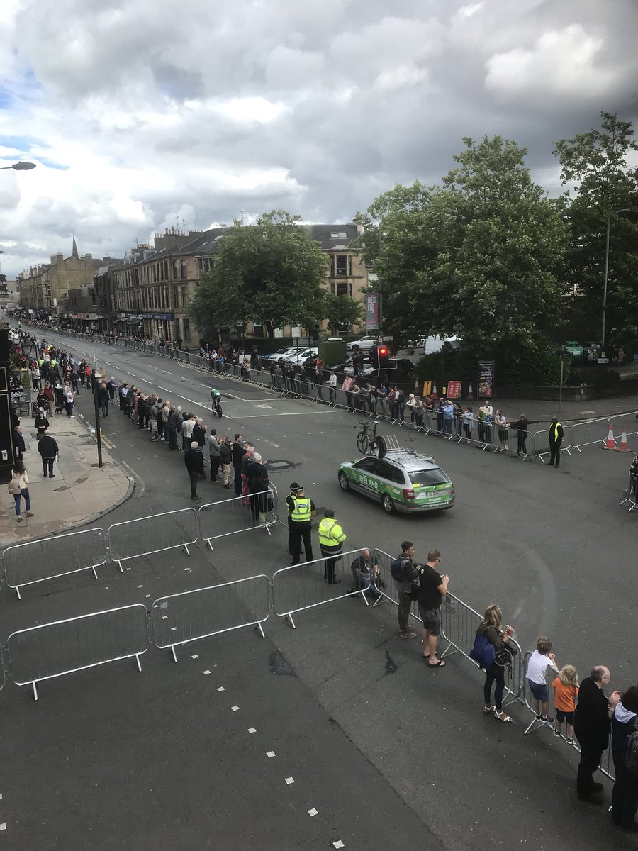FergusonWhyte's tweet image. Enjoying the view of the time trials! Much busier now. @GlasgowWEToday @Glasgow2018 #glasgow2018