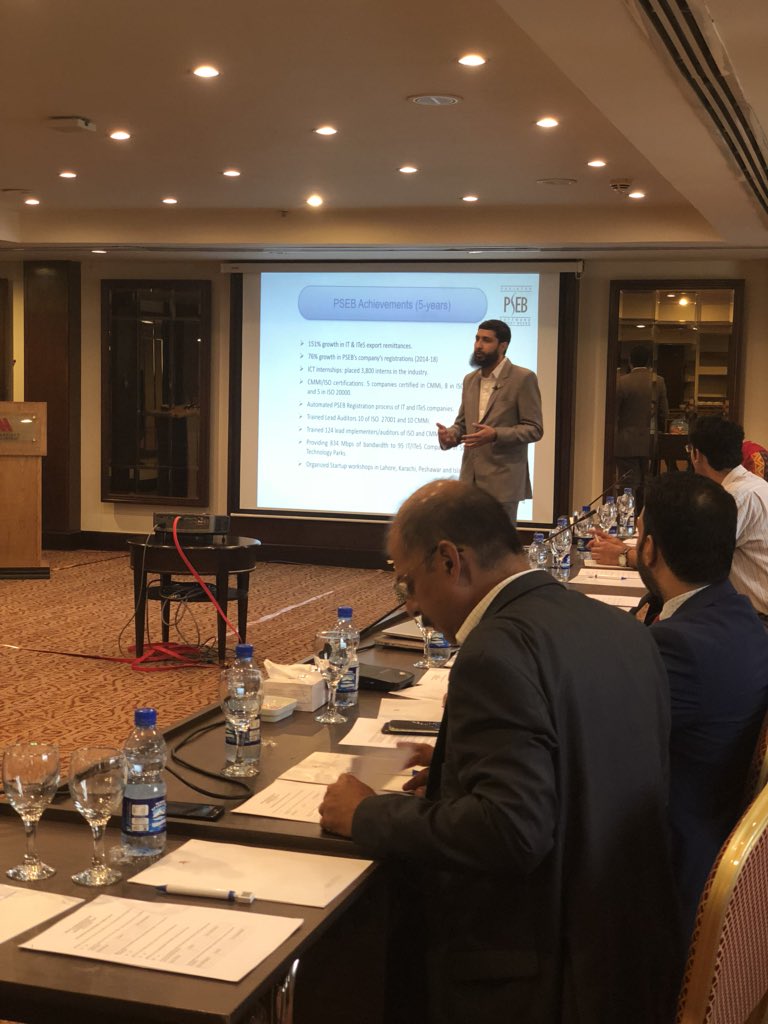 PSEB's tweet photo. Our distinguished guest has joined us in PSEB organised Industry Feedback Session at Marriott, Islamabad. #industrymeetup #PSEB https://t.co/J2zf8rVC4A