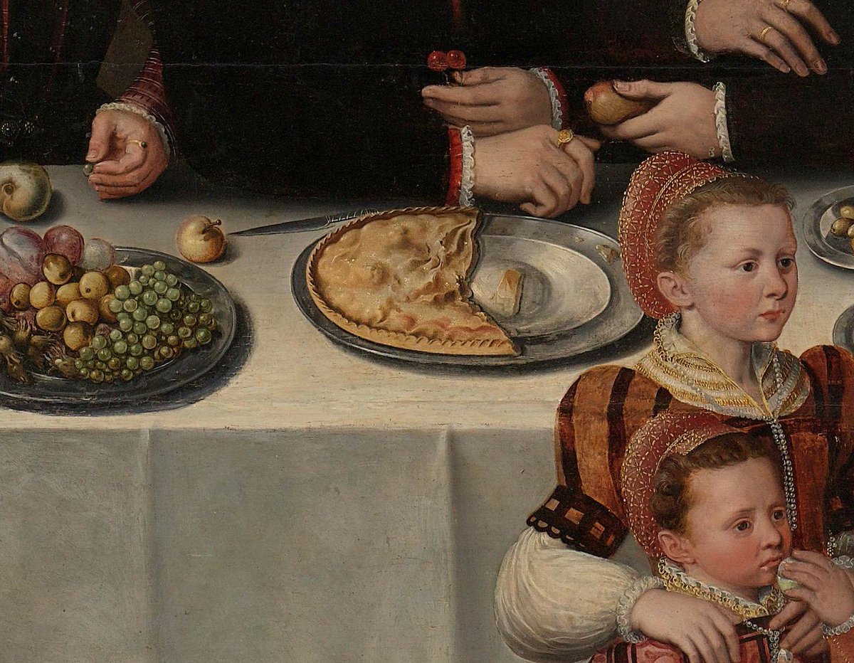 7ª etapa: De desayuno un buen trozo de #empanadagallega para retomar #elcaminodemycurioseaty
Triacastela - Sarria
Imagen: detalle de Retrato familiar de Pierre de Moucheron, anónimo, 1563, #Rijksmuseum