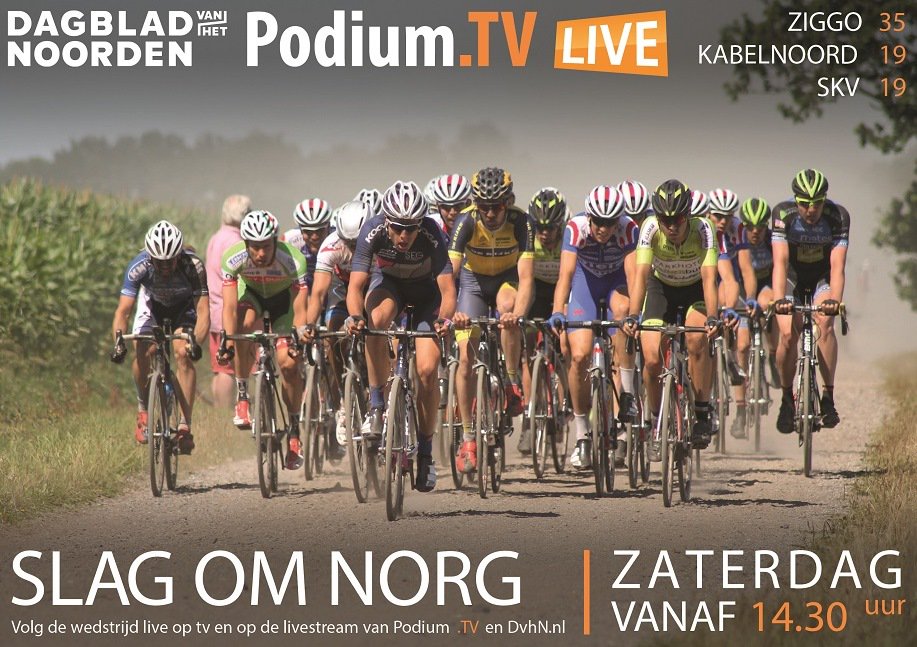 Zaterdag is de Koga Slag om Norg  vanaf 14.30 uur live te volgen op dvhn.nl en podium.tv.