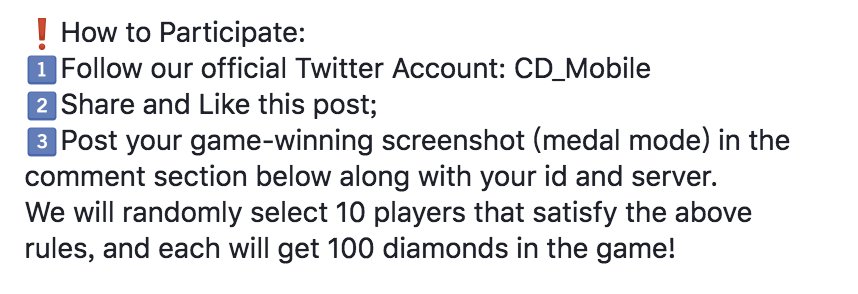 CD_Mobile's tweet photo. Are U having fun collecting medals? We have a chance for you to show your performance and win the diamonds! Check the rules below and participate! #CreativeDestruction #MedalMode https://t.co/NwLBDo7QF5