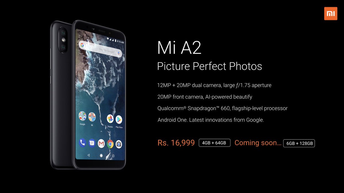 mi a2 launched in india