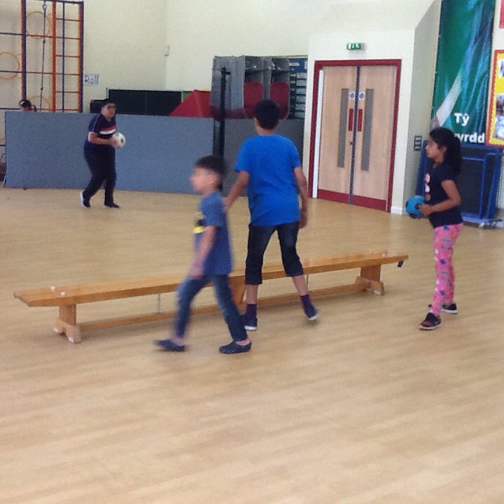 SevernPrimary's tweet photo. #foodandfun #SHEP2018 : Playing dodgeball with Onyx @SportCardiff https://t.co/3fI1undmM7