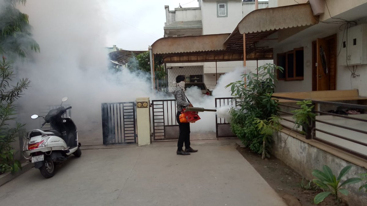 #antimalarialactivity done in <a href="/AmdavadAMC/">Amdavad Municipal Corporation</a> , activity like van fogging, indoor fogging, IRS activity, Intra domestic activity. <a href="/vnehra/">Vijay Nehra</a> @Kuldeeparyaias