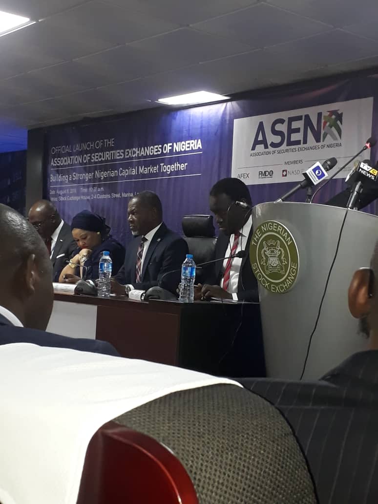 Official launch of <a href="/ASEN_Nigeria/">Association of Securities Exchanges of Nigeria</a> happening now at the @nsenigeria House Marina, Lagos.