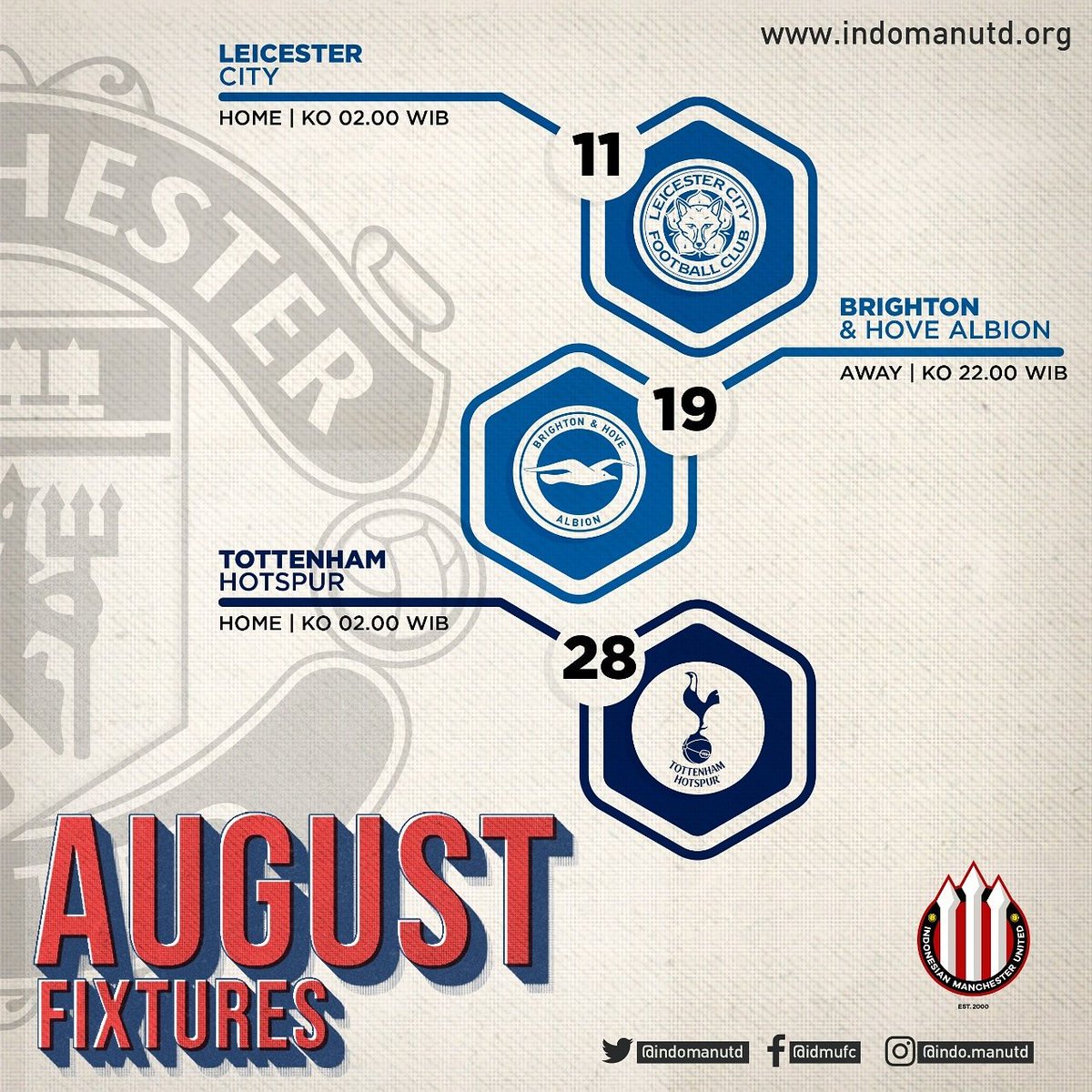 @manchesterunited di bulan Agustus. EPL is Back!!!! #mufc #indomanutd