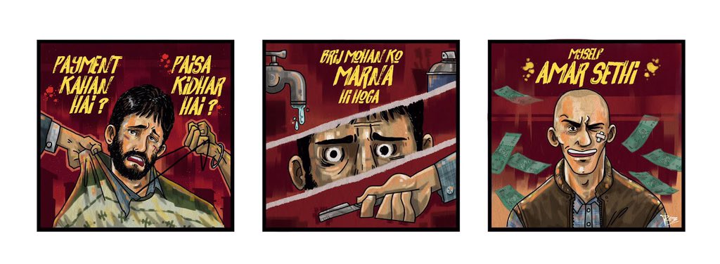 Did some fun comic strips for the <a href="/NetflixIndia/">Netflix India</a> movie #BrijMohan! This is just the first one, stay tuned for more! #Netflix