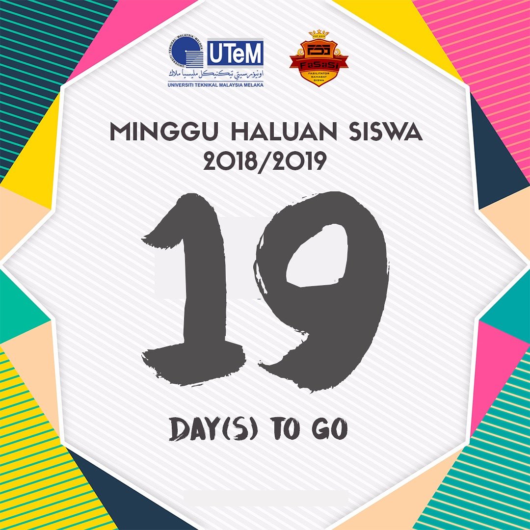 mhs_UTeM's tweet photo. [ROAD TO MHS - 19 HARI LAGI]
.
Mengalu-alukan kedatangan para pelajar baru UTeM bagi sesi 2018/2019. Jangan lupa buat persediaan secukupnya.
.
Anda dialu-alukan untuk menyertai Page FB Rasmi:
https://t.co/2615Fl3vnk
.
#myutem
#mhsutem
#fasasiutem
#utemhavoc https://t.co/AZg2Hgobx8