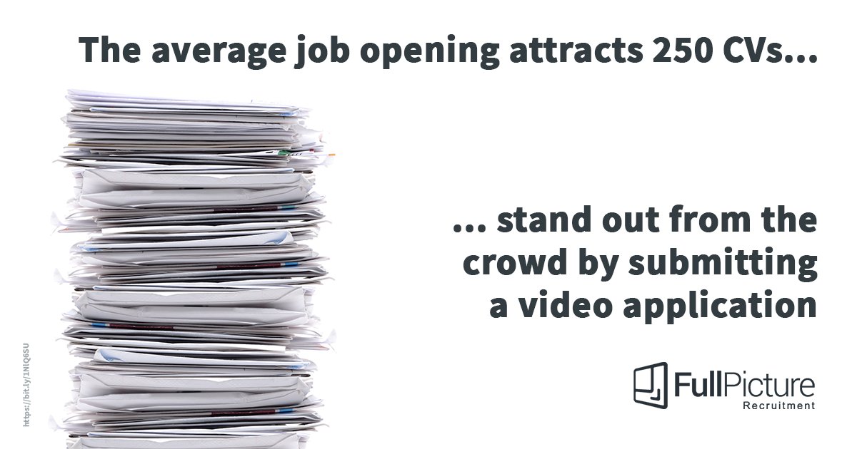 FullPicture_Rec's tweet image. It's not always easy to stand out from the crowd when applying for a job, but we can make it a little easier. We use video profiling to ensure you're given a platform to show off the best you. Contact us today on 01489 667 033 to find out how we can help you #CareerAdvice #UKJobs