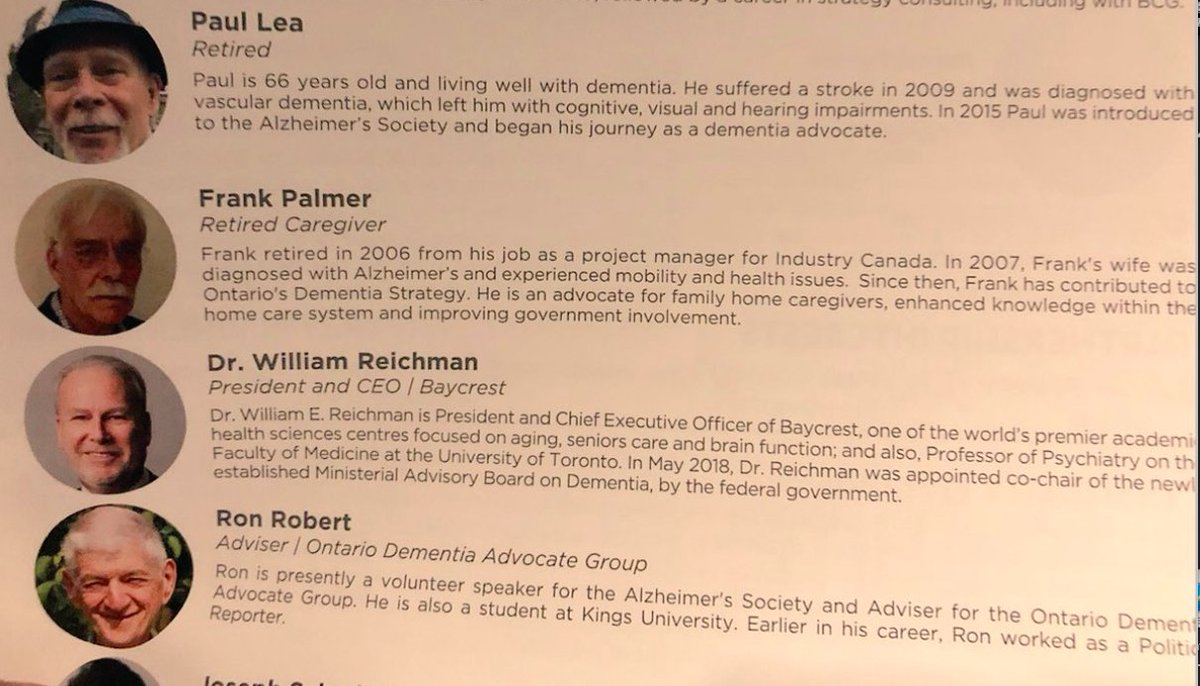 nxtstop1's tweet photo. Aging2.0 #BrainHealth Forum @CABHI__ ▶️#a2brainhealthforum
 
Twitter 👏from @rbb33canada to 3 #men on panel sharing their advocate voices &amp; stories @ living w/ #dementia OR as #caregiver for loved one with...#ReducingDementiaStigma

#PaulLea @CUEBALL1955 #FrankPalmer #RonRobert https://t.co/fc7nC6PD0L