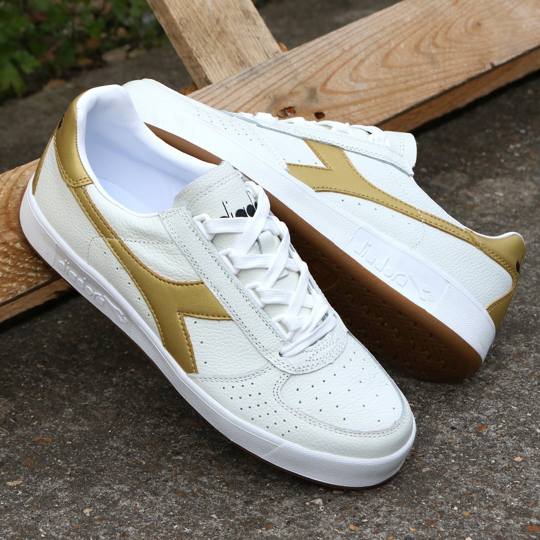 Uomo Bianche Diadora Borg Elite 1981 Uomo Blu Diadora Sneakers