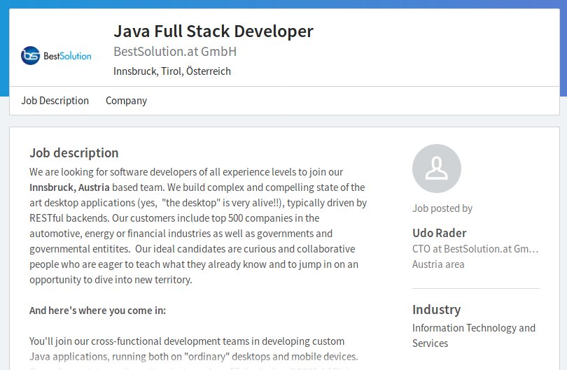 BestSolutionAT's tweet photo. Don't be bored with your current job, check out this one, it's time for a change!
Go work for the coolest #java and #javafx company in the entire alpha quadrant!
https://t.co/SS2vhuQTqN
#JobOpportunity #Hiring #osgi #iot #efxclipse #eclipse https://t.co/ukmSgu2SPg