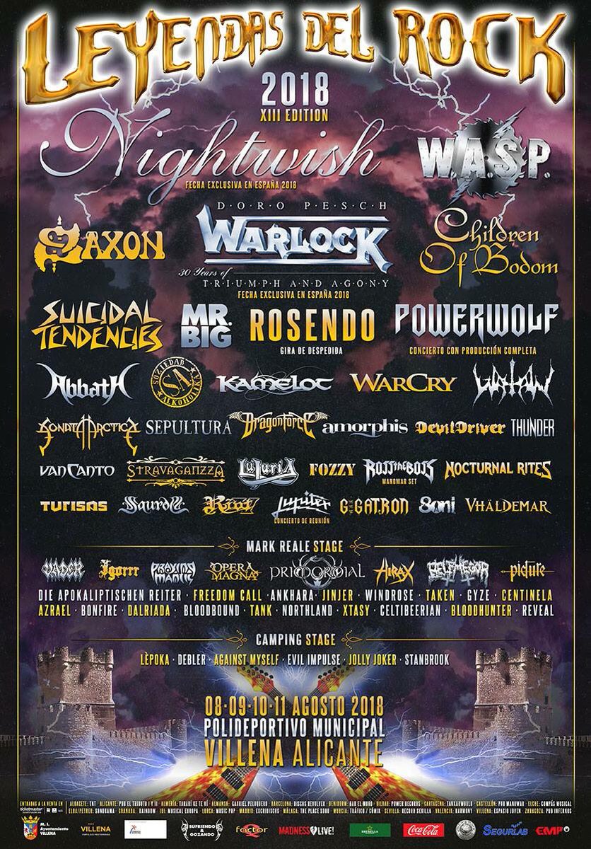 Llega otro año más, el <a href="/LeyendasRockFes/">Leyendas del Rock</a> a #villena. Somos la capital del #rock mundial 🌍