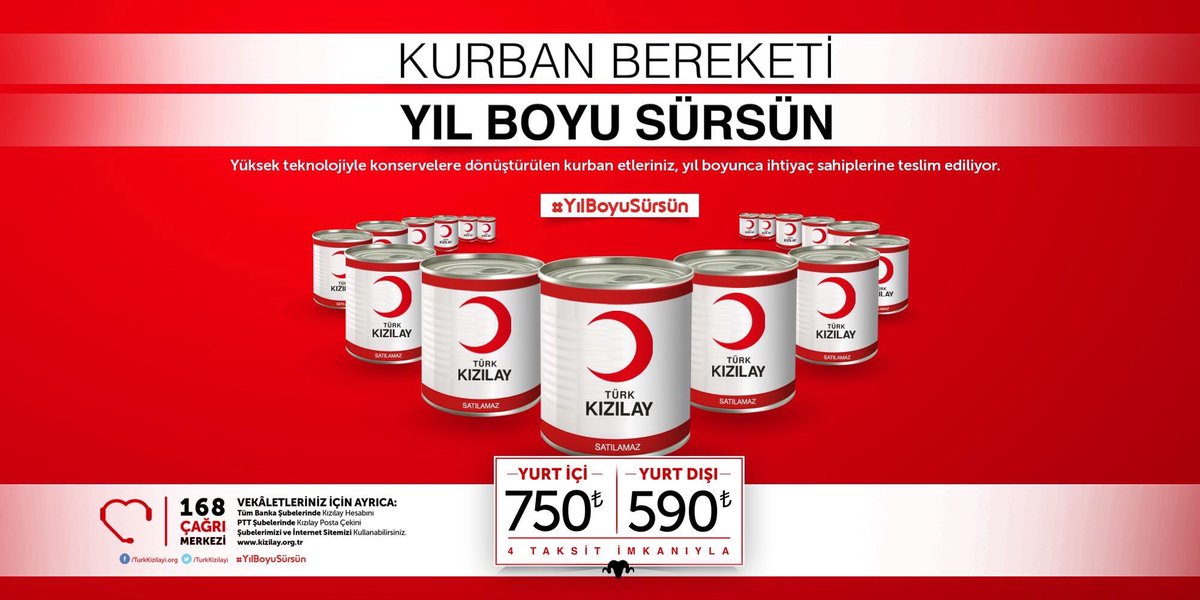 Kurban sizi iyiliklere yaklaştırır.

#KurbanımKızılaya