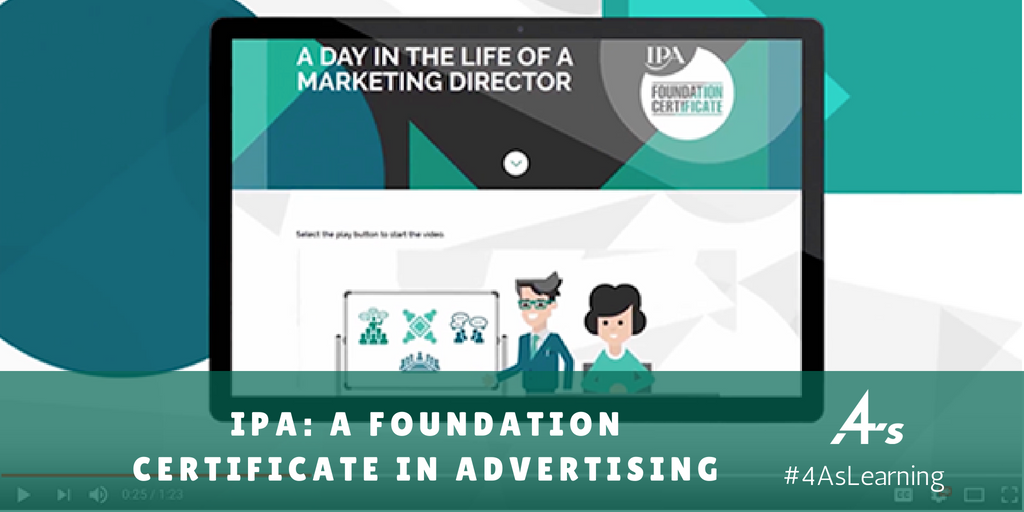 4AsLearning's tweet photo. Keep your career on track and create the future you want to see with @4As @The_IPA foundation certificate https://t.co/F1Lre5bfrk #4AsLearning https://t.co/CdIDVKvSI4
