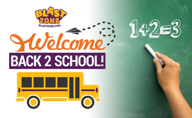 Blast_Zone's tweet photo. #BacktoSchool season is here! After school bouncing is a great way to help kids get their hearts pumping &amp; their minds off of their studies. Playtime breaks can be a great way to reduce stress &amp; help kids stay focused when its time for school work. Read >> https://t.co/0WRUALwYYm https://t.co/iiixQ13k1S