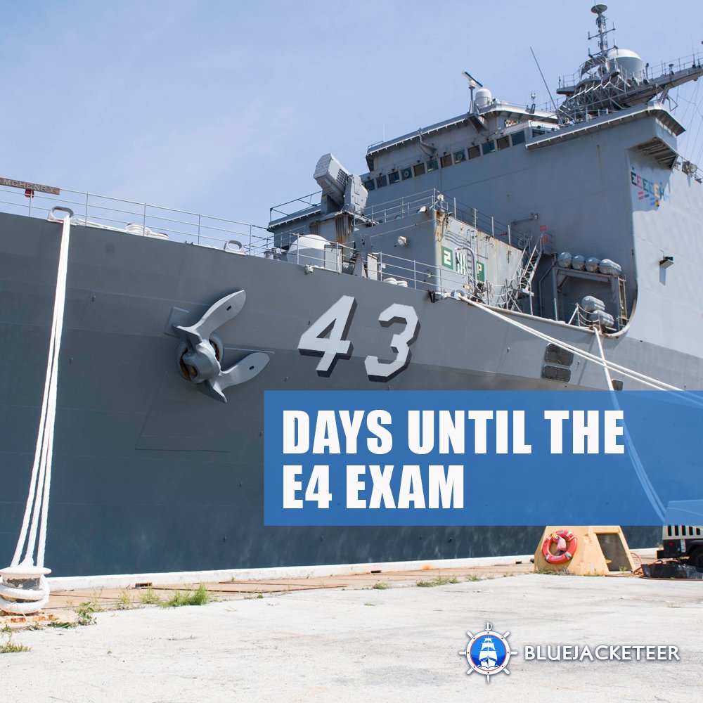 Shoutout to everyone on the USS Fort McHenry. Just a reminder that there are only 43 more days until the E4 exam!
#USSFortMcHenry #WednesdayWisdom #USNavy