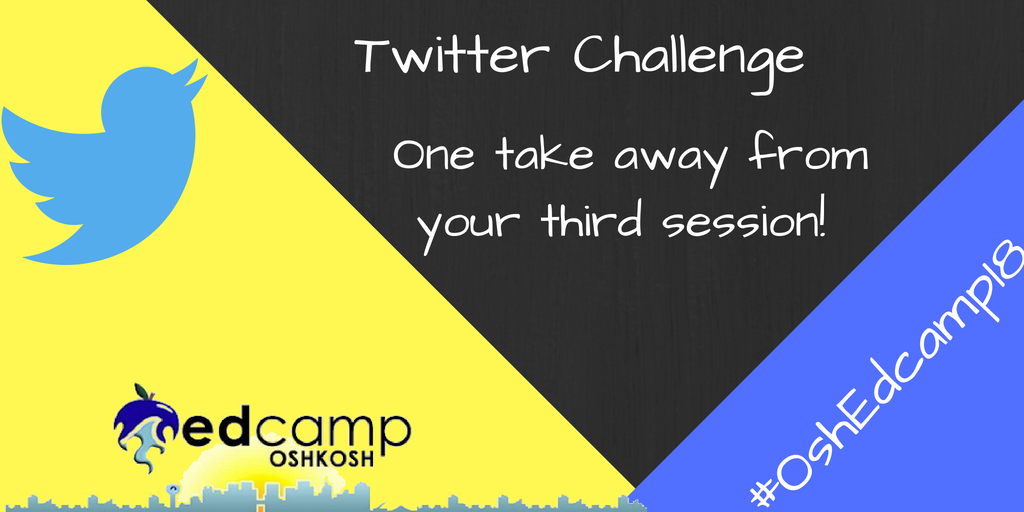 OSHEdCamp's tweet photo. As you head to your last session... Share with us: one "Oprah Moment" you had in session 3. #oshedcamp18 https://t.co/z6QvHPTQRp