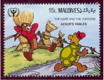 WormlockHolmes's tweet photo. In my talk today #ATDBSTIFR on axon regeneration, used the analogy from Aesop's fable 'The tortoise & the hare' to discuss faster may not be better. Used 4 stamp pics from Fr. Greg Carlson @Creighton web collection https://t.co/1tnH0sDM1G Lots to explore on the site-enjoy https://t.co/v2bzhC3aAP