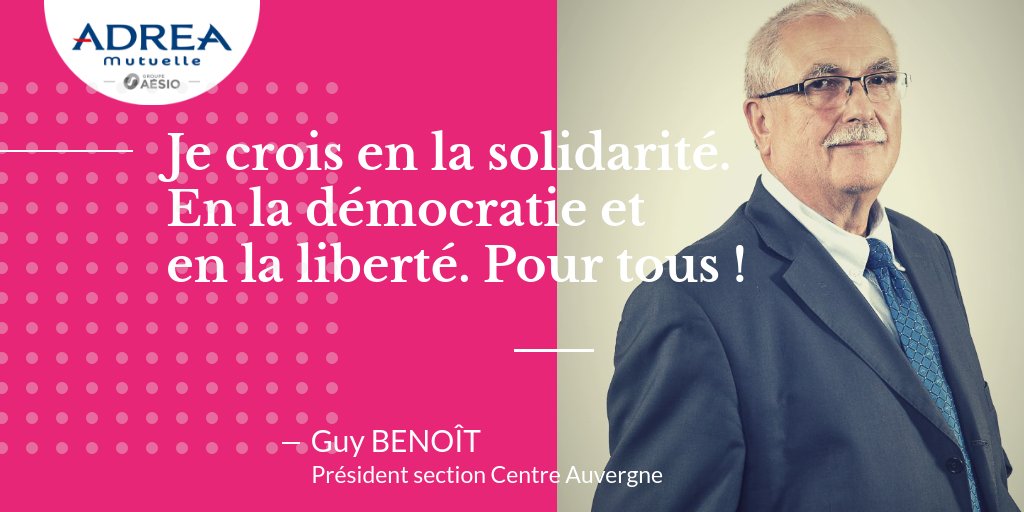 FondationAesio's tweet photo. L'engagement de @GuyBenoit18 :
Mon engagement dégage des valeurs de solidarité (pouvoir garantir l’accès aux soins pour tous), de démocratie, de liberté et d’égalité de traitement.

#ChaqueJourÊtreBienReprésenté #CAadrea https://t.co/aedhX7qFxJ