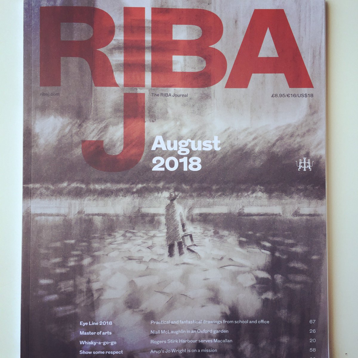 😍😍😍 we are so proud to see Tszwai’s charcoal drawing on the @ribajournal August issue’s front cover! 🎉🎉🎉 #emotionalarchitecture #charcoaldrawing #frontcover #architecturaldrawing #ribajournal #riba