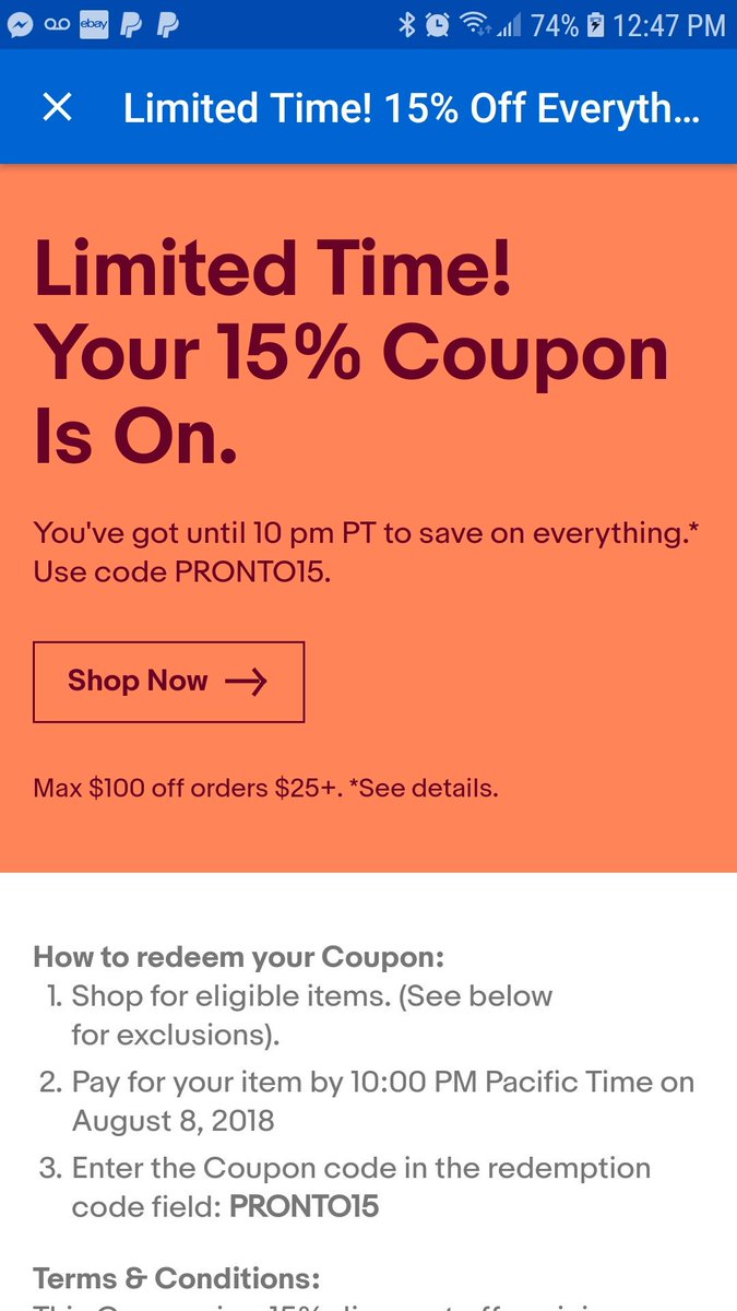 dandeepop's tweet image. #shopping #ebay #dandeepop #coupon