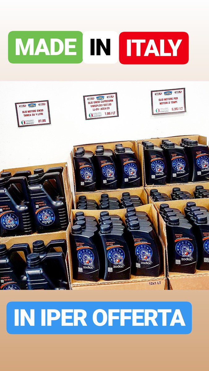 rwsauto's tweet photo. Promozione olio 🇮🇹MADE IN ITALY🇮🇹 valida fino al 31 agosto salvo esaurimento scorte.
  #ricambiauto #ricambisantangelo #autoparts #car #carparts #auto #cars #autoshop #repuestos #autopartsstore #autopartes #autopartsdealer  #discount #shopping #discounts #sale #discountsale https://t.co/t2NAmd2PKs