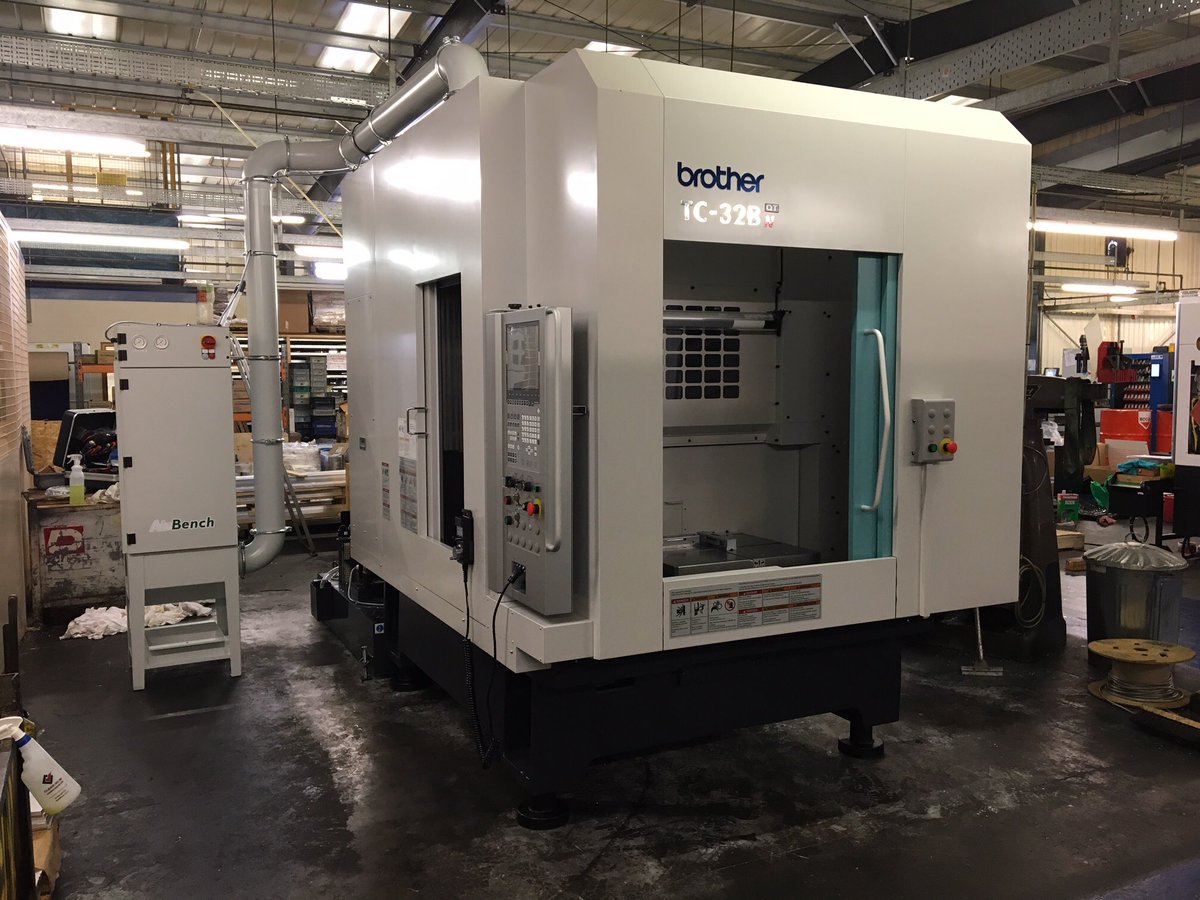 wmtcnc's tweet photo. Latest twin-pallet 16K, 40 tool Brother with 70/min rapids and 70bar CTS installed today to help improve productivity at leading Scottish precision sub-contractor
#loadincycle #nothingfaster #pallets #VMC https://t.co/MZ0qpNSYaB