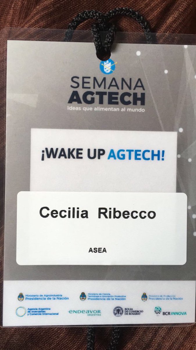 ceciliaribecco's tweet photo. #SemanaAgTech #Rosario #ideasquealimentanelmundo #wakeupagtech @asea_arg #presente https://t.co/qRJGJg1rvp
