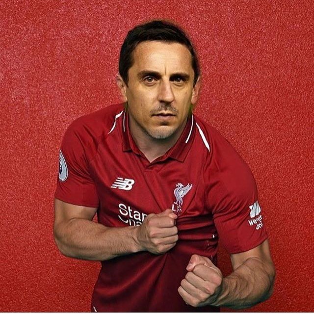 gary neville liverpool shirt