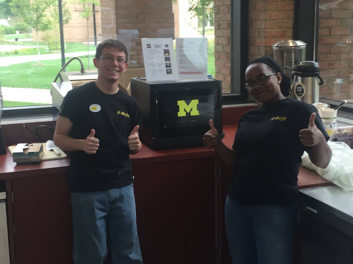 Come see the new AI powered Level oven in use at the University of Michigan Engineering Mujo Cafe Hot meals cooked to perfection! <a href="/michigan_AI/">MichiganAI</a> <a href="/UMengineering/">Michigan Engineering</a> <a href="/UMich/">University of Michigan</a> <a href="/UMichiganNews/">Michigan News</a> <a href="/UMRobotics/">Michigan Robotics</a> <a href="/themarkovcorp/">Level (formerly Markov)</a>