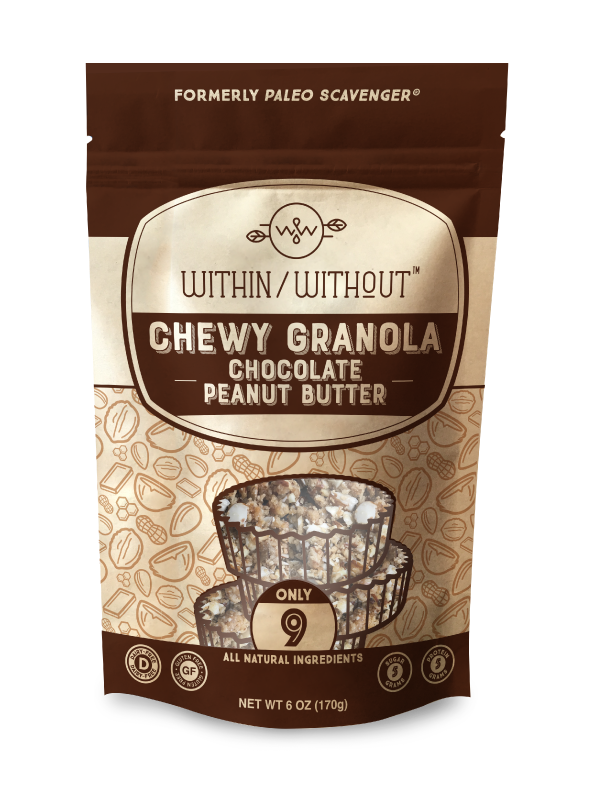 noshdotcom's tweet photo. Within/Without (@WnWsnacks) Debuts Chewy Chocolate Peanut Butter Granola https://t.co/YiY3e81Tfk https://t.co/sFkKfZm9TR