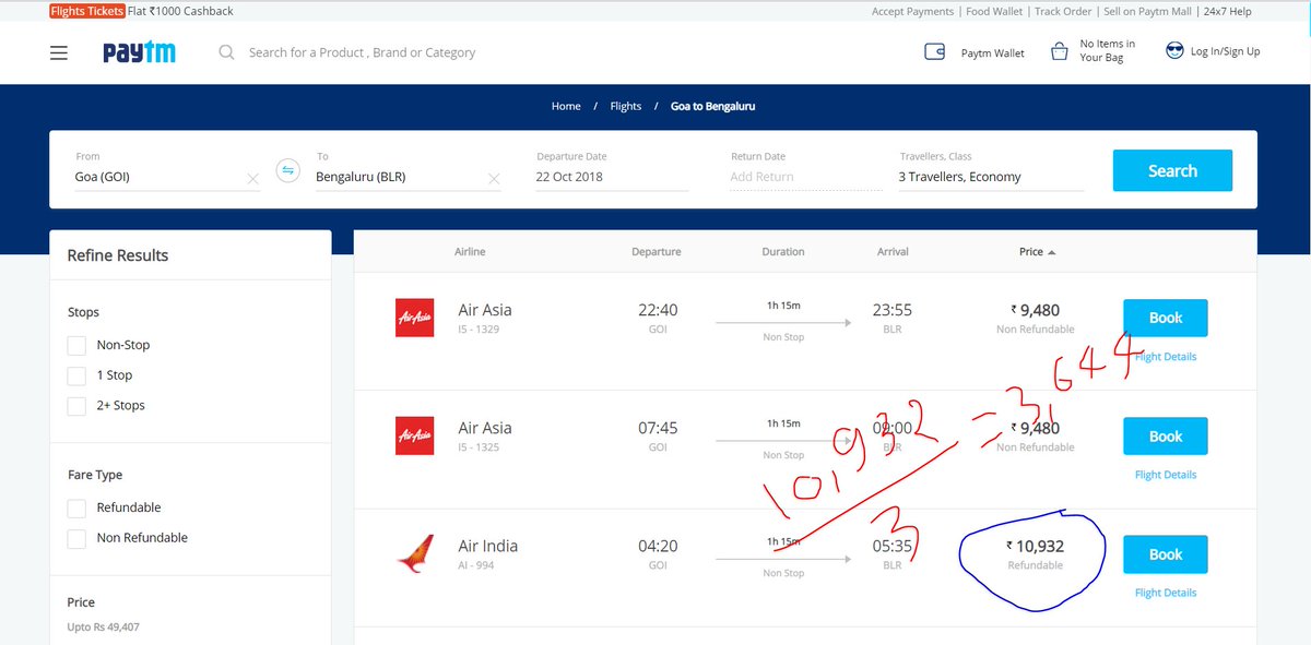 ajaynarayanrai's tweet photo. @Paytmcare @PaytmTravel #Cheap_Tactics Paytm has offer on flight of 4 nd price/person goes up by 200Rs, Who can explain @PaytmTravelCare 
#HBDSuperStarMahesh #RafaleScam #food #Scam @Paytm https://t.co/mnU7LgKH8C