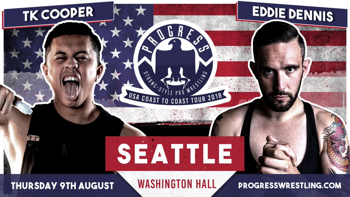ThisIs_Progress's tweet photo. After what went down at La Boom, @MandrewsJunior's #PickYourPoison choice for @EddieDennis1986 in Seattle tomorrow is a fired-up @PureTKC. Eddie's on 2 wins... can he book a Wembley main event spot by completing #ThreeAndIn? https://t.co/UIRnvNF5y7 #ThisIsProgress #CoastToCoast https://t.co/U7QixFfb9p