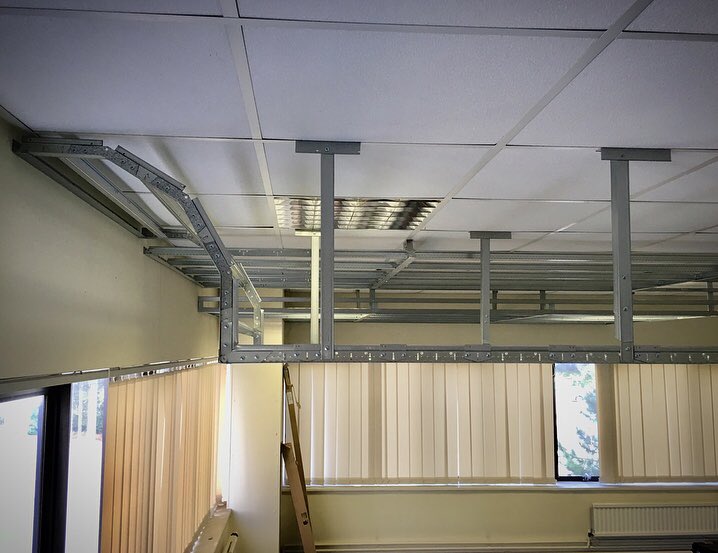 DGSMark's tweet photo. Spent the day @encon_group Leeds yesterday. The 2nd branch to showcase the @ArmstrongCeilin #drywallgridsystem I installed a few details that DGS lend their hand to including a light trough, radius to flat and the 1800 cross tee. #ceilings
(Hung of Grid for display purposes only) https://t.co/Nu8pdaVe1o