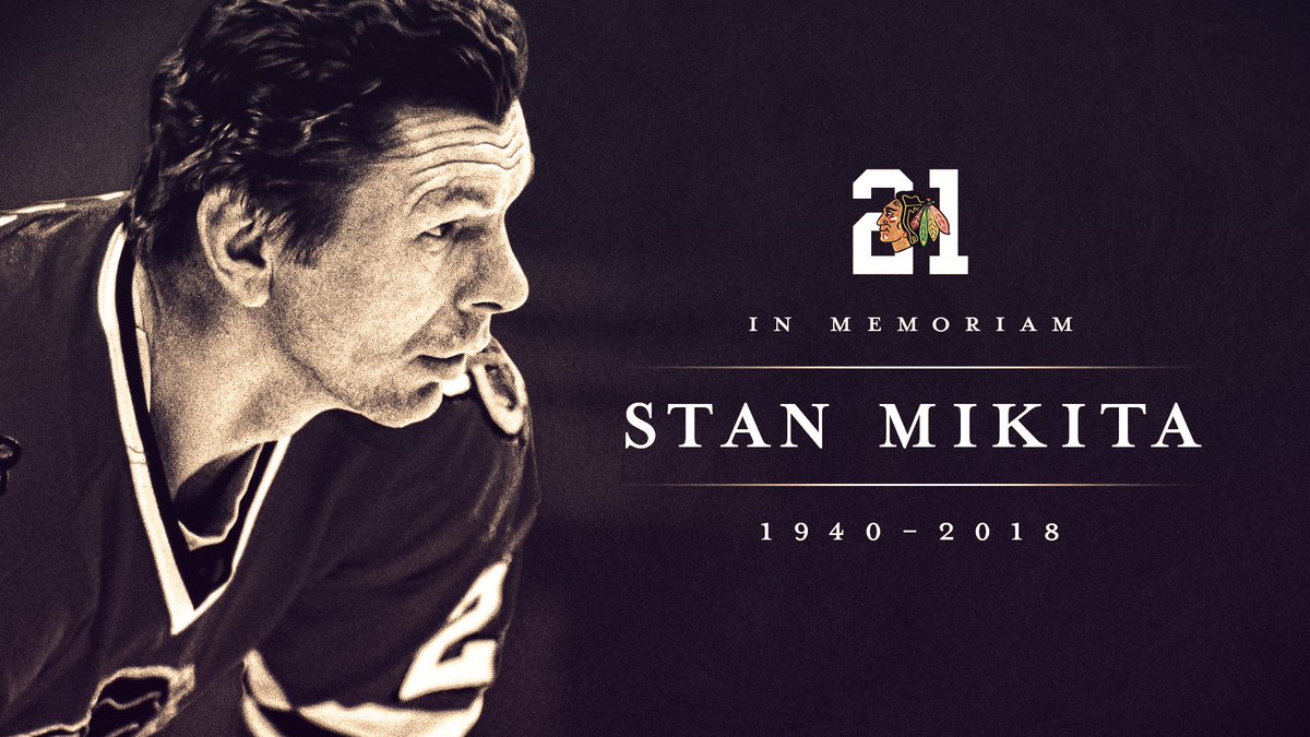 NHLBlackhawks's tweet photo. Join the hockey community in leaving your condolences to the family of Stan Mikita, or share your memories of the Blackhawks legend in our digital guestbook: https://t.co/zjizv2vY6y 

#ForeverABlackhawk https://t.co/v6xFWxUJoK