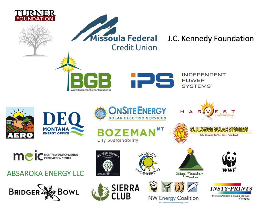 We can't wait for the 8th Annual Montana Clean Energy Fair on Saturday! Join fellow renewable energy advocates for this free, family friendly, educational event. Workshops on solar, wind, batteries, policy, and more! Thank you to our generous sponsors! bit.ly/MTFAIR2018