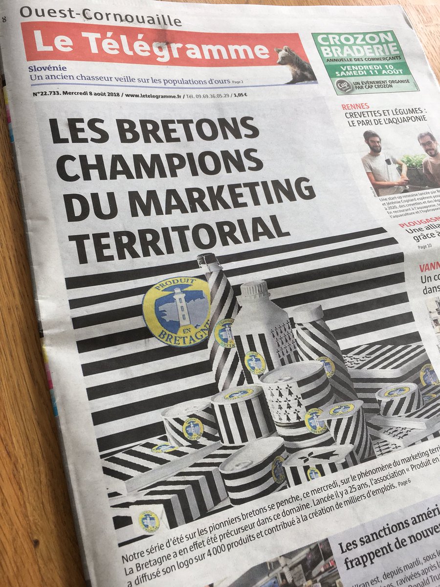 Si c’est <a href="/LeTelegramme/">Le Télégramme</a> qui le dit, je m’incline 🙏🙏🙏, contribuer au Réseau <a href="/produitenbzh/">Produit en Bretagne</a> fait du bien àla #BRETAGNE, ça j’en suis convaincu ♥️♥️♥️, et revoir cette création d’Alain Le Quernec me fait très plaisir.