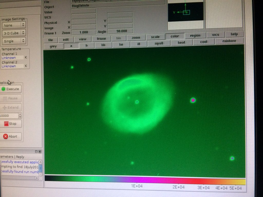 fizzicist_aj's tweet photo. The images of Sombrero Galaxy and Ring nebula we got from #JCBhattacharyaTelescope at #VainuBappuObservatory in #kavalur during #FASTSF summer school by @IIABengaluru and @IAScBng https://t.co/Qa79Qv77Ay