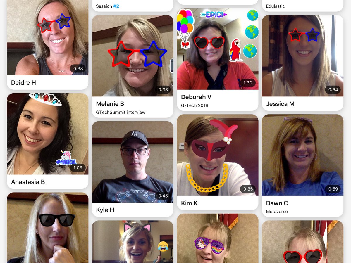 mrsjodihetman's tweet photo. We are having fun learning from one another with @Flipgrid this morning! @InnovateRevere #gtechsummit18 #SharingIsCaring https://t.co/AfK8CxC6IN