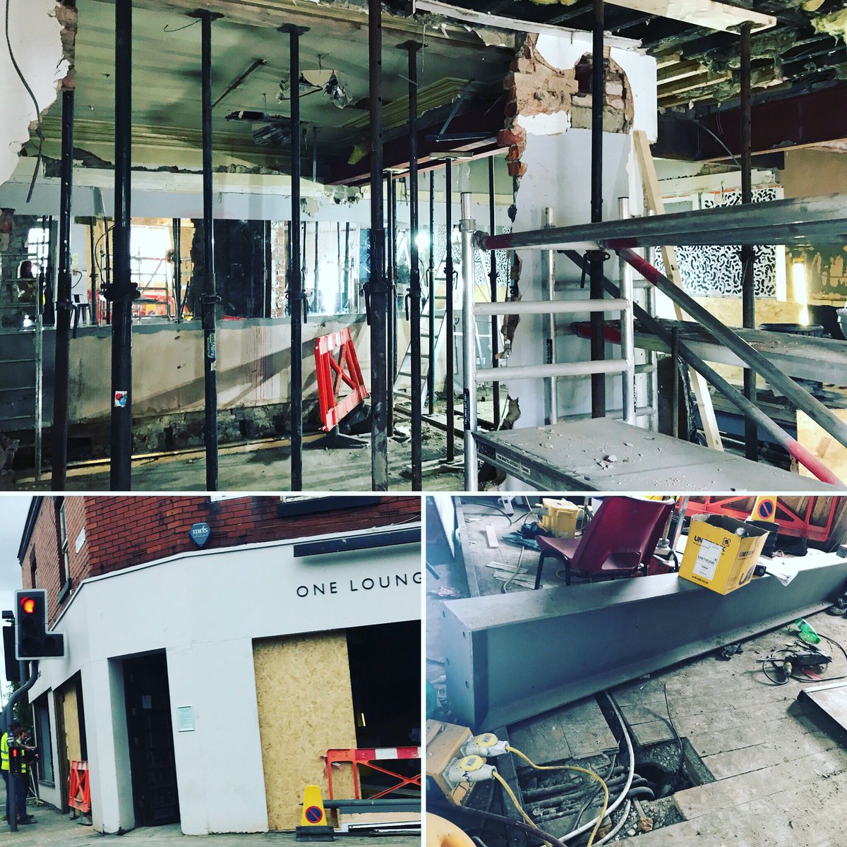 Strip out works complete at our new job in West Didsbury with @TJMProjectsLtd ...structural beams going in...due to open in September! 🤗
#dv8style #dv8designs #westdidsbury #bar #refurb #interiordesign #projectmanagement #structuralworks #newname #watchthisspace #dv8onsite