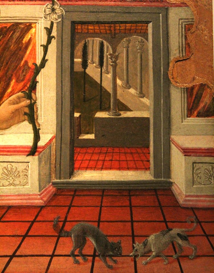 GalleriaNazUmbr's tweet photo. #InternationalCatDay
La @GalleriaNazUmbr dedica al felino amico dell'uomo una gustosa ambientazione di sapore domestico che si svolge all'interno di un'opera raffigurante l'Annunciazione, realizzata da Bartolomeo Caporali nella seconda metà del XV secolo. https://t.co/wIfoJaEA92