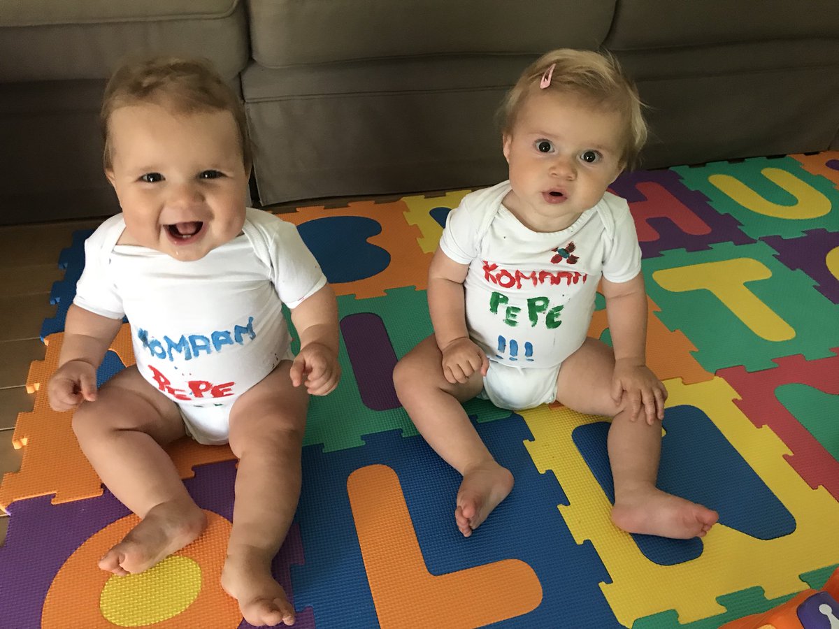 Silkederoover's tweet photo. De kleinkinderen zijn al helemaal klaar om voor de pepe te supporteren aanstaande vrijdag en zaterdag!! Komaan Pepe! @Peter_De_Roover https://t.co/3arSHH8jEn