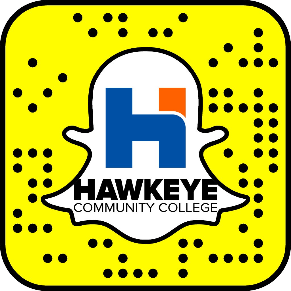 HawkeyeCollege's tweet image. Are you following @HawkeyeRedTails on Snapchat? Make sure you also follow us! Scan the Snapcode or search username: SnapsbyHawkeye.