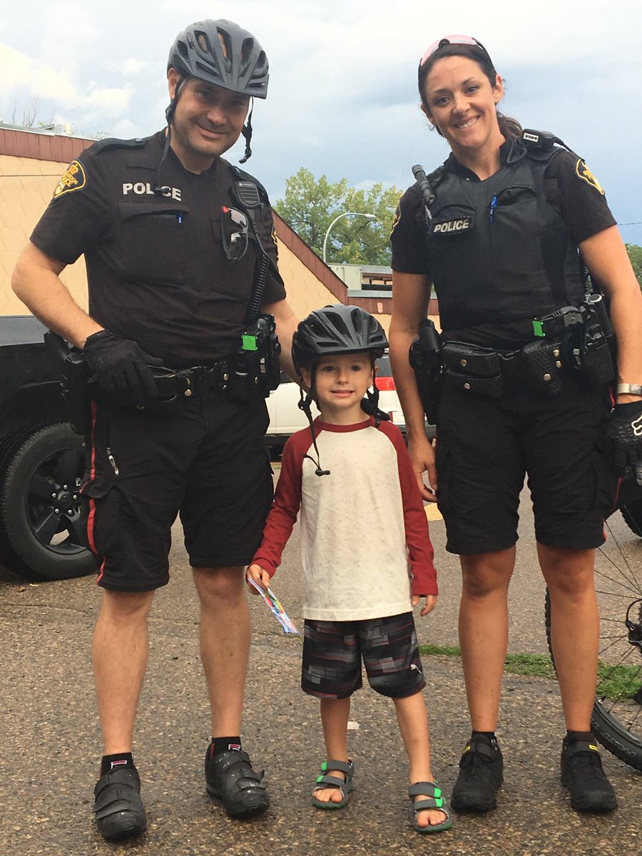 @SaskatoonPolice @SaskatoonEx Thanks to Saskatoon City Police for their time and support last Saturday for our walk in memory of Kenny. Most appreciative of the special attention for my grandson. He loved it!