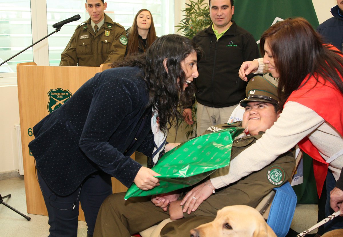 Carabdechile's tweet photo. Diego Labra Gutiérrez cumplió su sueño de ser un Carabinero más en las verdes filas policiales, gracias a la campaña “Un día de Vida" propiciada por la Fund. "Deportistas por un Sueño” y que contó con la ayuda de la Intendenta @KarlaEnAccion y la 66° Com. de Bajos de Mena https://t.co/QkHOmg4b9w
