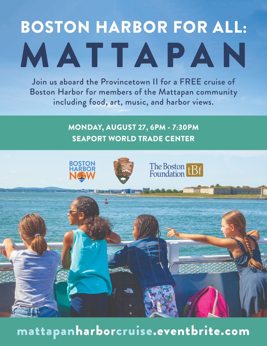 ArtsMattapan's tweet photo. If you missed @BostonHarborNow's Upstream/Downstream cruise, those who live, work, or play in #Mattapan get to cruise @YourIslandPark. See details below. https://t.co/zEr6oICMnQ